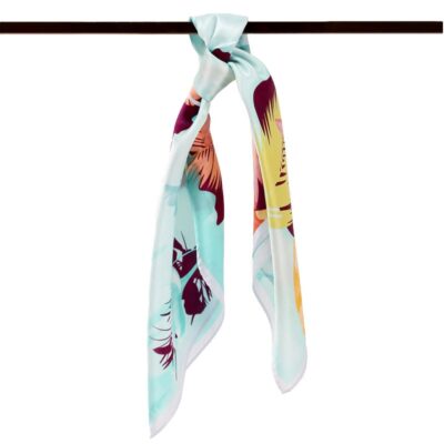 laprée - Petit foulard en soie petit carré de soie imprimé 52*52cm – Image 2