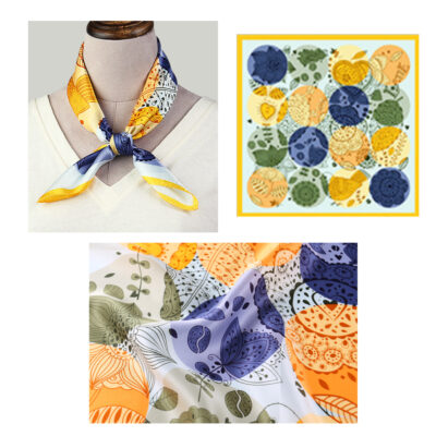 Foulard Femme Carré de Soie 52*52cm – Image 2