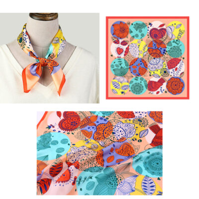 Foulard Soie Carré de Soie 52*52cm – Image 2