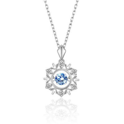 Collier Femme en Argent 925 Flocon de Neige