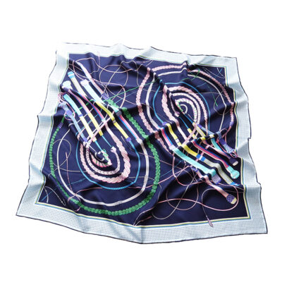 Foulard Femme en Soie Carré de Soie 90*90CM – Image 2