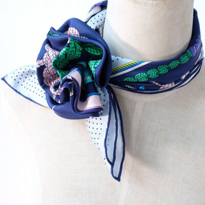 Foulard Femme en Soie Carré de Soie 90*90CM – Image 3