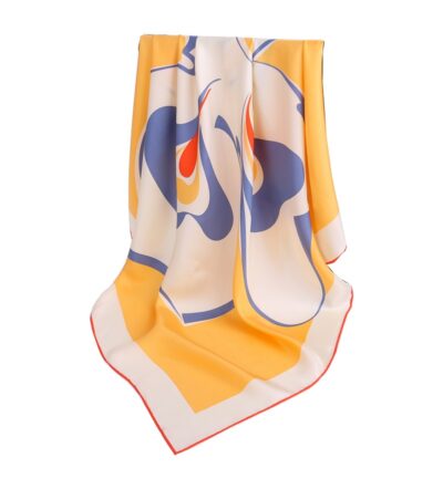 Foulard Foulard en Soie Carré de Soie 90*90CM(avec petit défaut) – Image 4