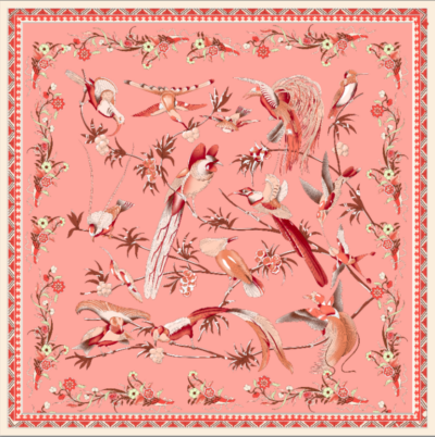 Foulard Soie Carré de Soie 90*90CM – Image 3