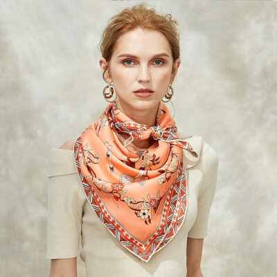 Foulard Soie Carré de Soie 90*90CM