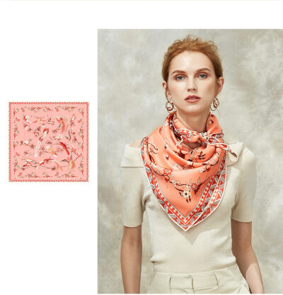Foulard Soie Carré de Soie 90*90CM – Image 2