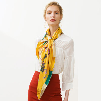 Foulard Soie Carré de Soie 90*90CM