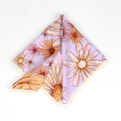 Foulard Femme Petit Foulard Carré de Soie – Image 3