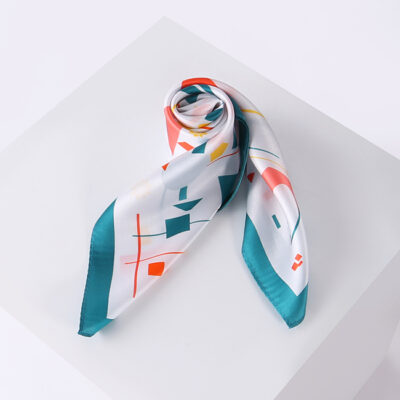 Foulard Femme Petit Foulard Carré de Soie – Image 3