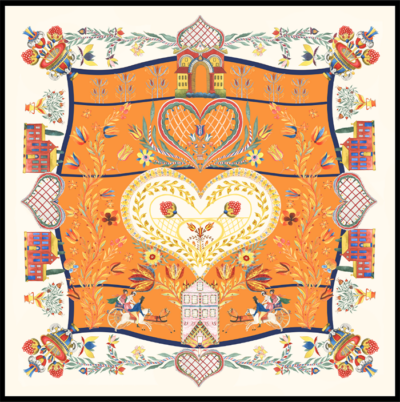 Foulard Soie Carré de Soie 90*90CM – Image 2